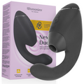 WOMANIZER - DUO NEXT ESTIMULADOR CLITORIANO E DO PONTO G DUPLO PRETO