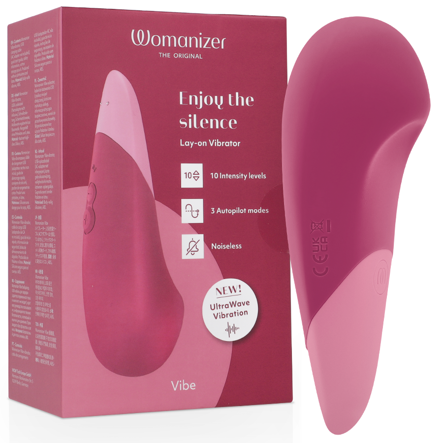 WOMANIZER - VIBRADOR SILENCIOSO VIBE LAY-ON COR-DE-ROSA FOYER