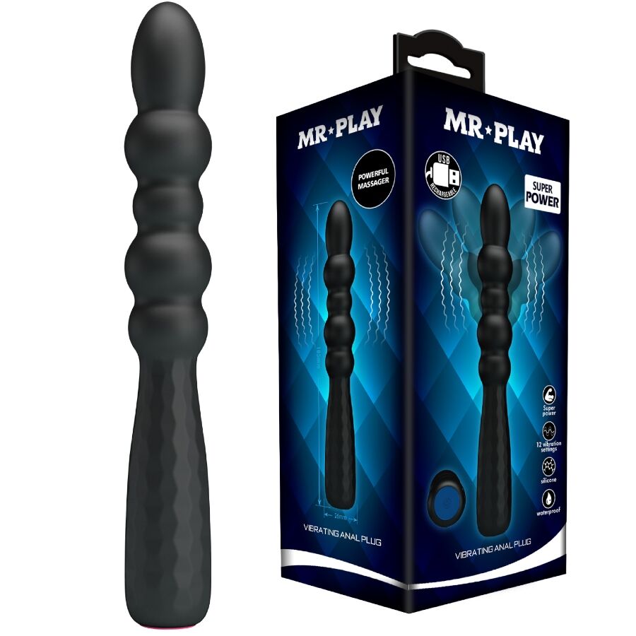 MR PLAY - VIBRADOR ANAL FLEXÍVEL