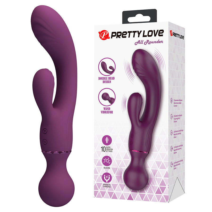 PRETTY LOVE - VIBRADOR PONTO G ROXO MULTIUSOS