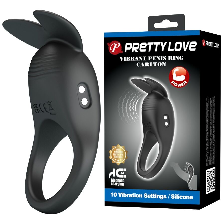 PRETTY LOVE - ANEL PARA PÉNIS CARLTON COM ESTIMULADOR CLITORIANO