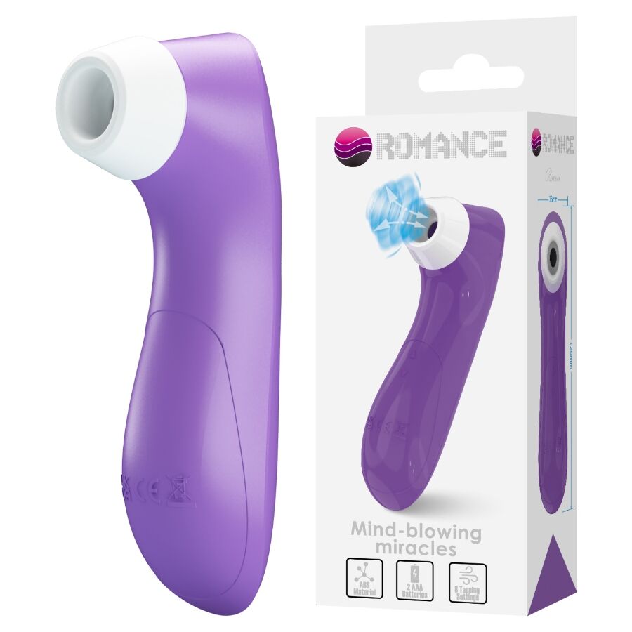 ROMANCE - FERRAMENTA DE SUCÇÃO CLITORIANA COM TECNOLOGIA DE PULSAÇÃO VIOLET