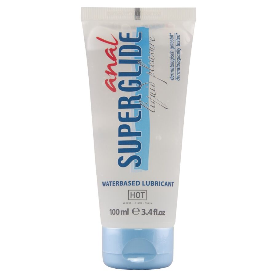 QUENTE - ANAL SUPERGLIDE LUBRIFICANTE À BASE DE ÁGUA 100 ML