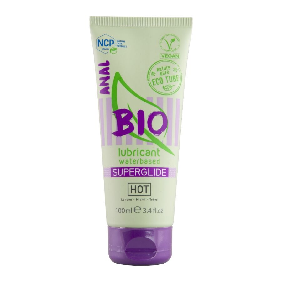 HOT - LUBRIFICANTE BIO À BASE DE ÁGUA ANAL 100 ML