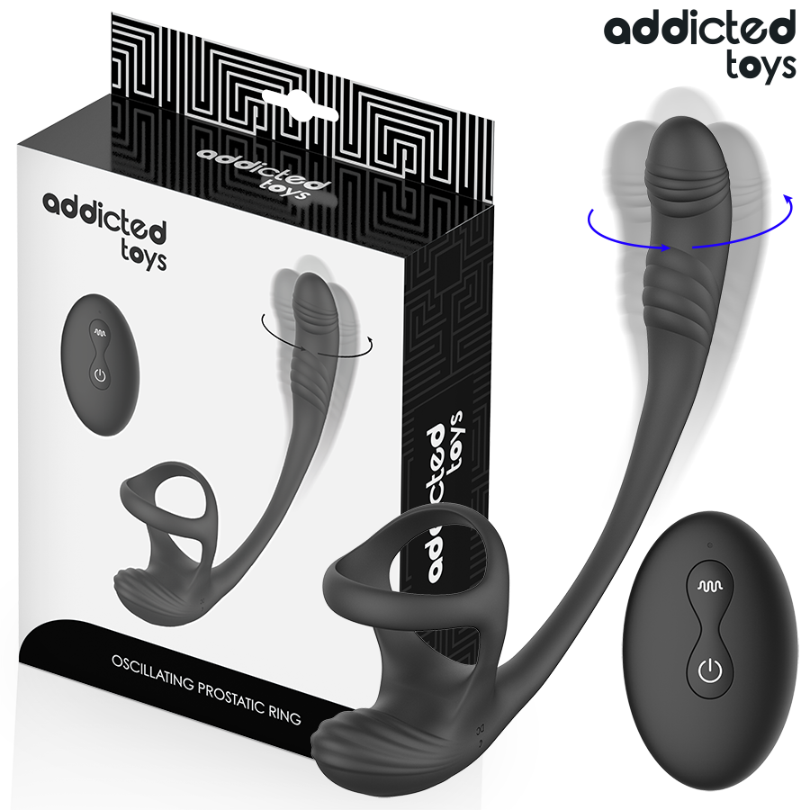 ADDICTED TOYS - PLUG ANAL COM VIBRAÇÃO, ONDULAÇÃO 360° E ESTIMULADOR DE TESTÍCULOS