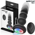 ADDICTED TOYS - PLUG ANAL ROTATIVO E VIBRATÓRIO, COM CONTROLO REMOTO E LUZ LED