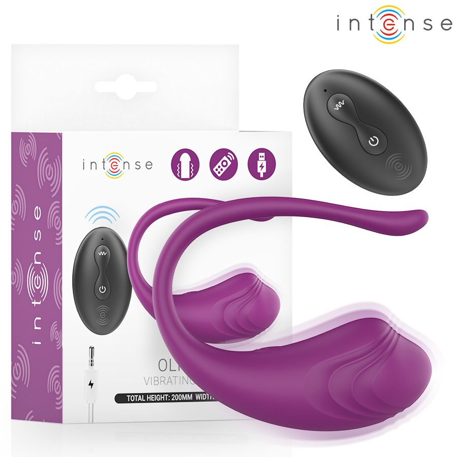 INTENSE - OLIVIA OVO VIBRATÓRIO ROXO COM CONTROLO REMOTO