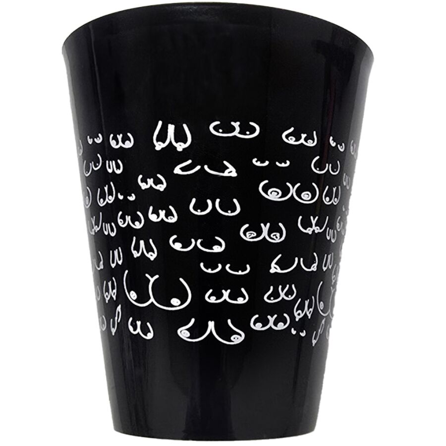DIABLO PICANTE - CANECA PRETA 500 ML COM SEIOS BRANCOS