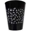 DIABLO PICANTE - COPO PRETO 500 ML COM PENIS BRANCOS