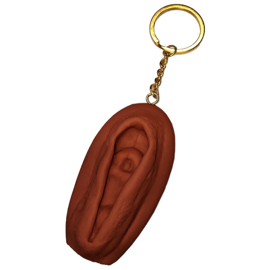 DIABLO PICANTE - PORTA-CHAVES VAGINA TOM ESCURO