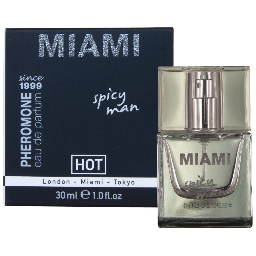 HOT - PERFUME DE FEROMONAS MIAMI SPICY MAN 30 ML