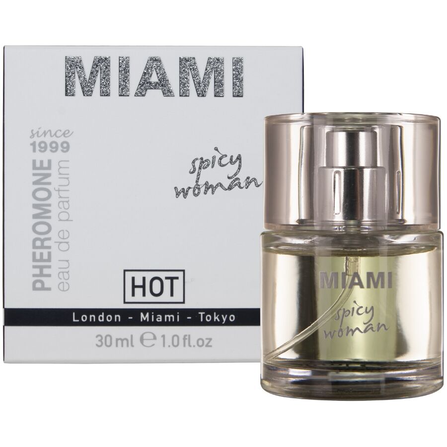 QUENTE - PERFUME COM FEROMONAS MIAMI SPICY WOMAN 30 ML