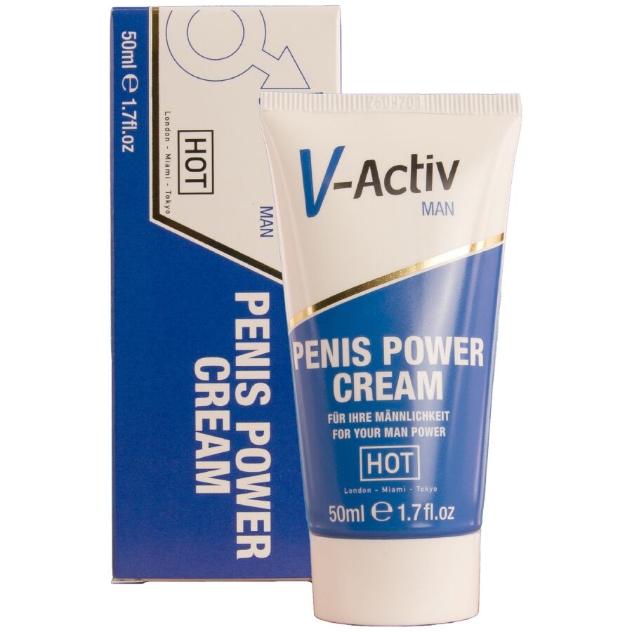HOT - CREME ESTIMULANTE PARA O PÉNIS V-ACTIV PARA HOMENS 50 ML