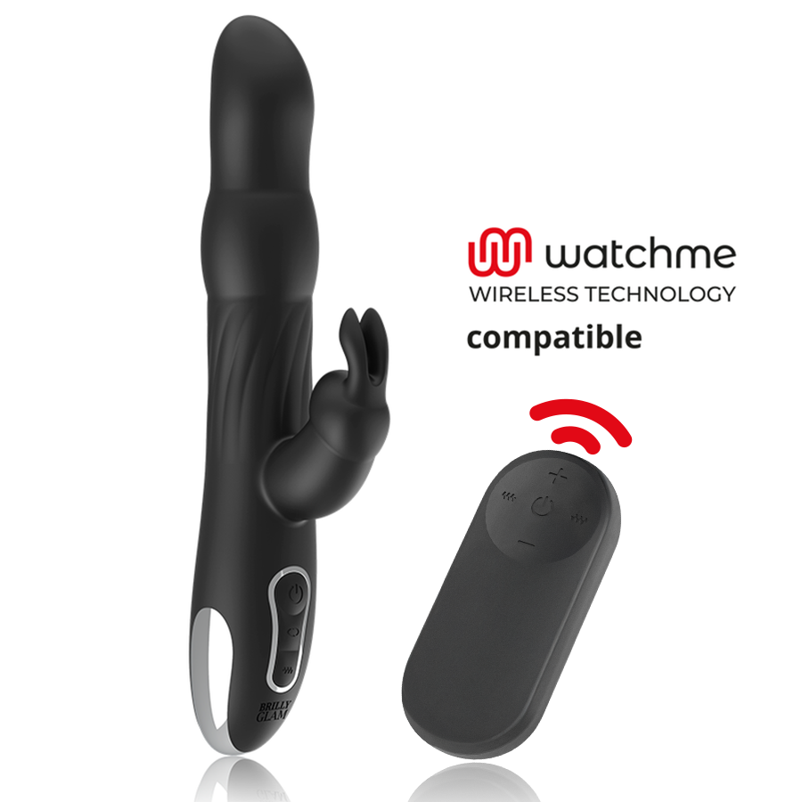 BRILLY GLAM - VIBRADOR RABBIT E ROTATIVO MOEBIUS + CONTROLO REMOTO WATCHME