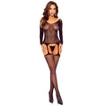 PAIXÃO - BS125 BODYSTOCKING EM MALHA PRETA