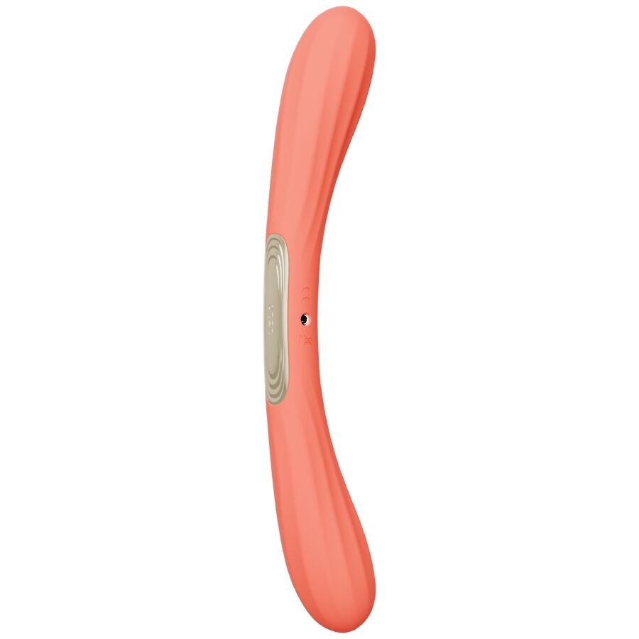 LELO - BOOMERANG VIBRADOR DE DUPLA EXTENSÃO VERMELHO CORAL