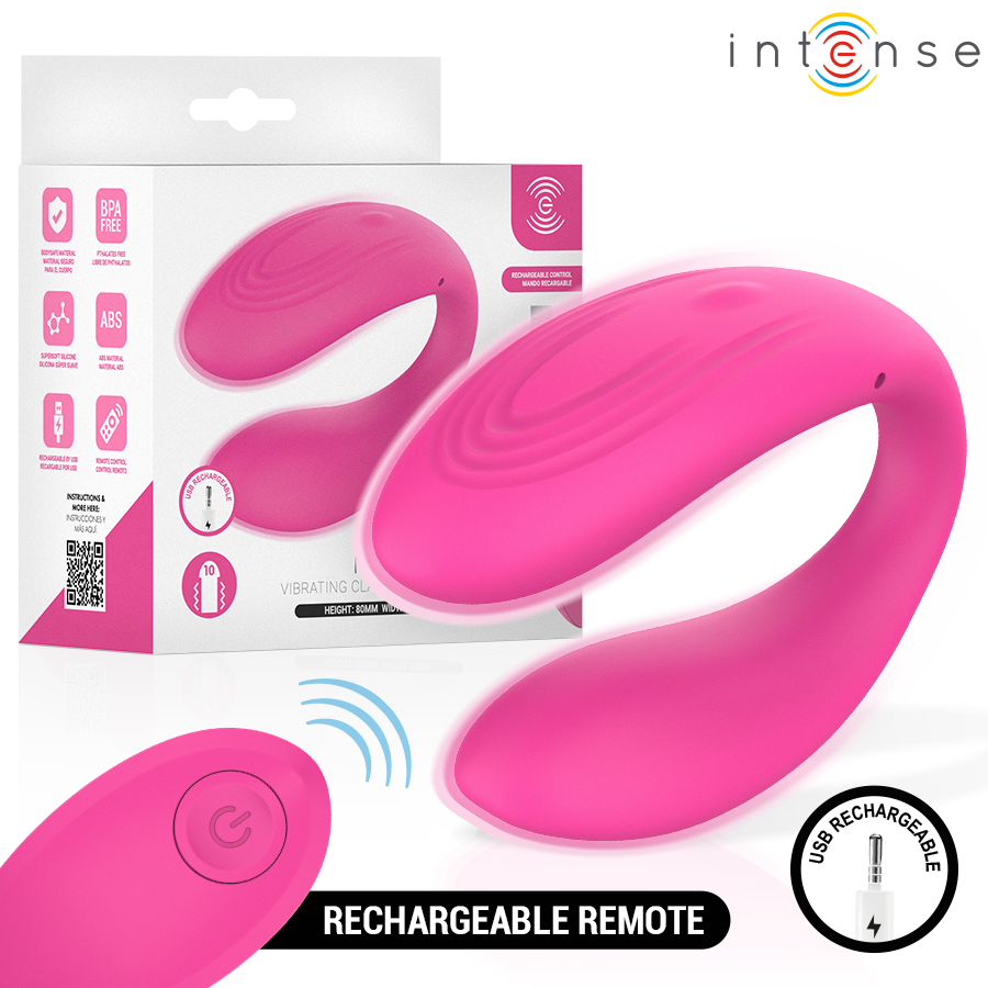 INTENSE - NORA ESTIMULADOR DE CLÍTORIS VIBRATÓRIO COR-DE-ROSA