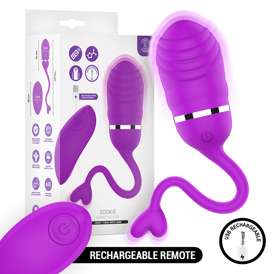 INTENSO - SOOKIE OVO VIBRATÓRIO COM CONTROLO REMOTO ROXO