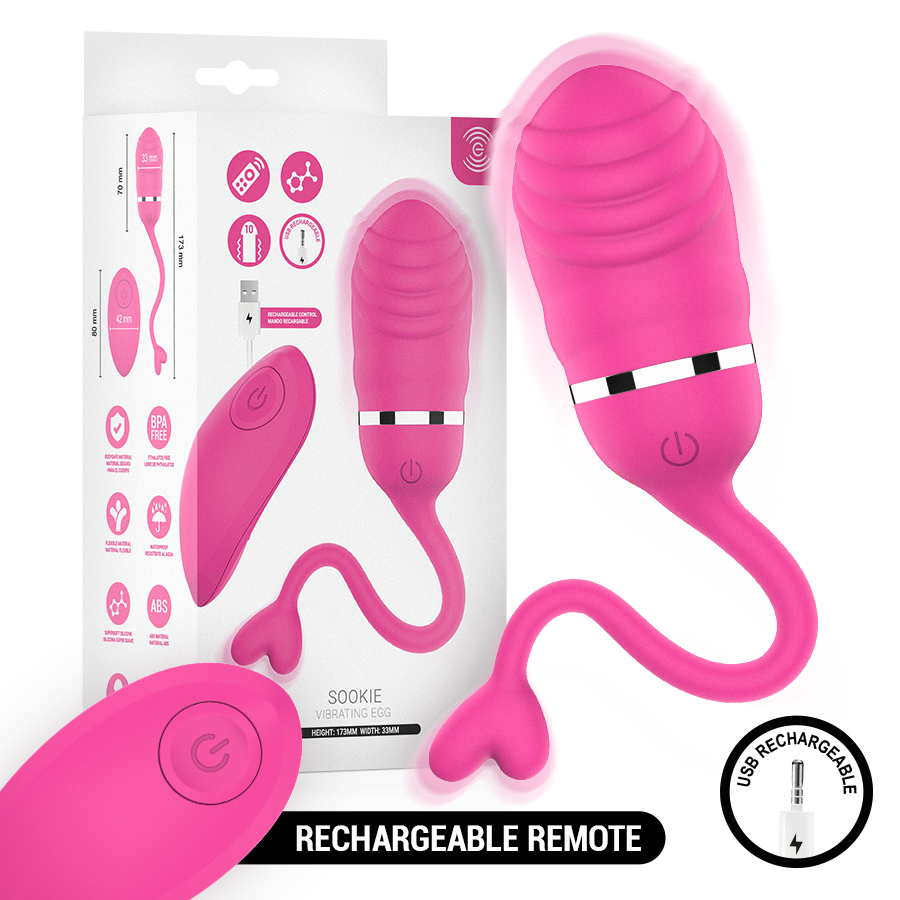 INTENSE - SOOKIE OVO VIBRATÓRIO ROSA COM CONTROLO REMOTO