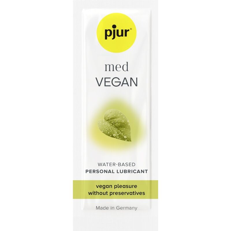 PJUR - MED LUBRIFICANTE À BASE DE ÁGUA VEGAN GLIDE 2 ML