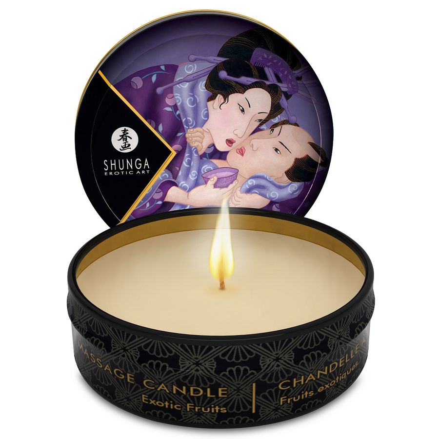 SHUNGA - MINI CARESS BY CANDELIGHT VELA DE MASSAGEM FRUTOS EXÓTICOS 30 ML