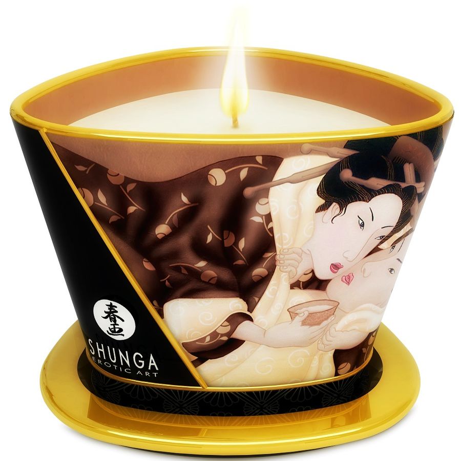 SHUNGA - VELA DE MASSAGEM DE CHOCOLATE MINI CARESS BY CANDELIGHT 170 ML
