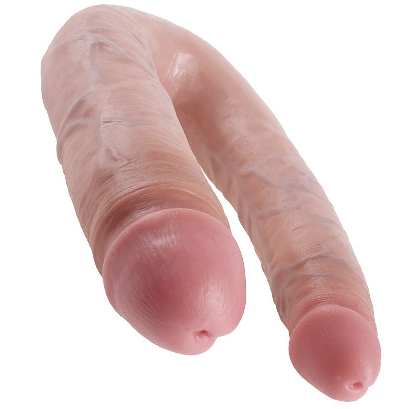 KING COCK - GODE DE DUPLA PENETRAÇÃO 17.8 CM NATURAL