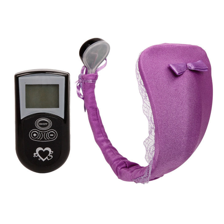 BAILE - CUECA DE FIO DENTAL COM VIBRADOR E COMANDO À DISTÂNCIA LILÁS