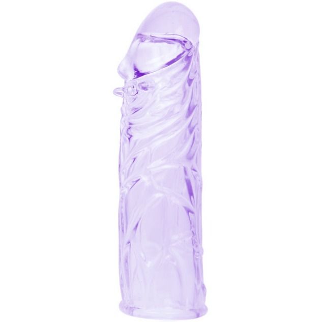 BAILE - CAPA DE SILICONE LILÁS ADAPTÁVEL DE 13 CM PARA PÉNIS