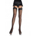 LEG AVENUE - MINI MEIAS DE REDE COM RENDA PLUS