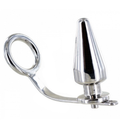 METAL HARD - ANEL EM AÇO COM PLUG ANAL 80 X 55 MM