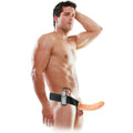 SÉRIE FETISH FANTASY - DILDO VIBRADOR OCO DE 19 CM COM ALÇAS MARROM