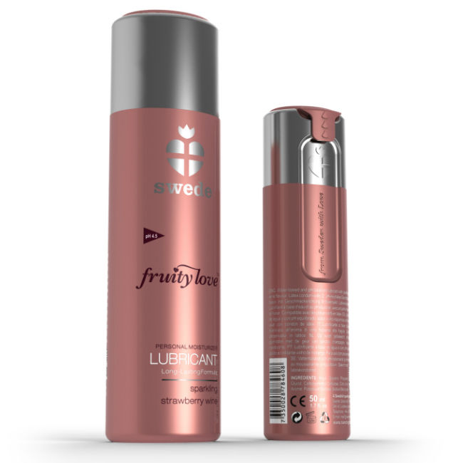 SWEDE - FRUITY LOVE LUBRIFICANTE ESPUMANTE DE MORANGO 50 ML