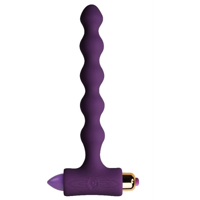 ROCKS-OFF - PLUG ANAL COM VIBRAÇÃO E PÉROLAS MÓVEIS PEQUENAS SENSAÇÕES