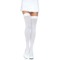 LEG AVENUE - MEIAS DE COXA BRANCAS DE NYLON