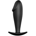 PRETTY LOVE - PLUG ANAL EM SILICONE PRETO EM FORMA DE PÉNIS