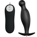 PRETTY LOVE - PLUG ANAL EM SILICONE COM 12 MODOS DE VIBRAÇÃO PRETO