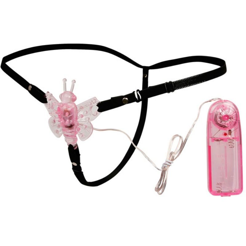 BAILE - ARNÊS COM VIBRADOR EM FORMA DE BORBOLETA, MULTIVELOCIDADES