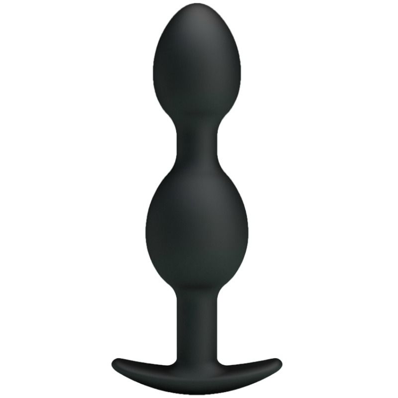 PRETTY LOVE - BOLAS ANEL ANAL EM SILICONE 12.5 CM PRETAS