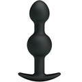 PRETTY LOVE - BOLAS ANPIS DE SILICONE ESPECIAL ESTIMULAÇÃO 10.3 CM PRETAS