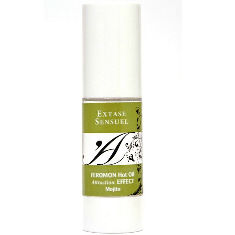 ÊXTASE SENSUAL - ÓLEO DE MASSAGEM EFEITO TÉRMICO COM FEROMONAS DE MOJITO 30 ML