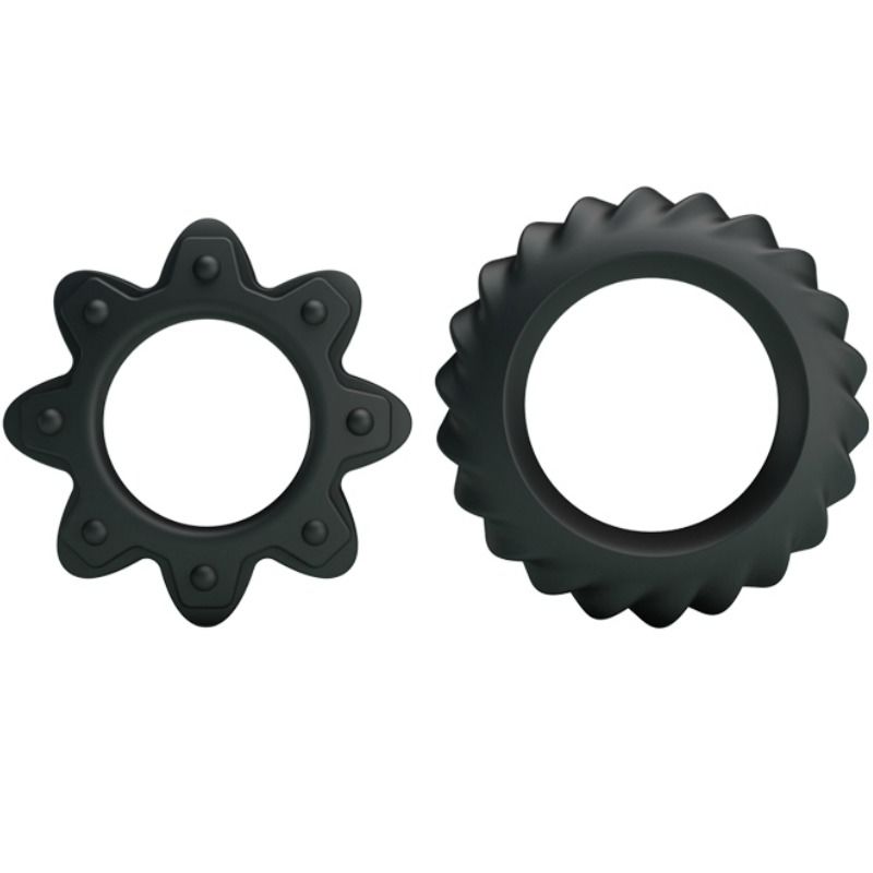 BAILE - CONJUNTO DE 2 ANÉIS FLORAIS EM SILICONE