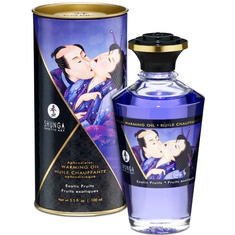 SHUNGA - ÓLEO DE MASSAGEM EFEITO TÉRMICO SABOR FRUTOS EXÓTICOS 100 ML