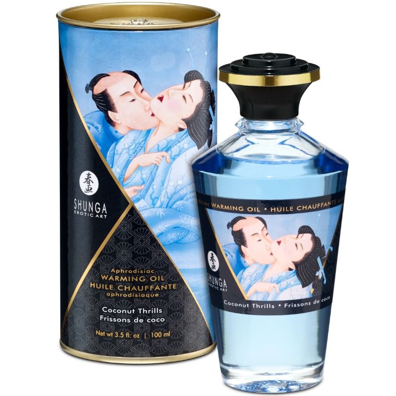 SHUNGA - ÓLEO DE MASSAGEM EFEITO AQUECEDOR SABOR COCO 100 ML