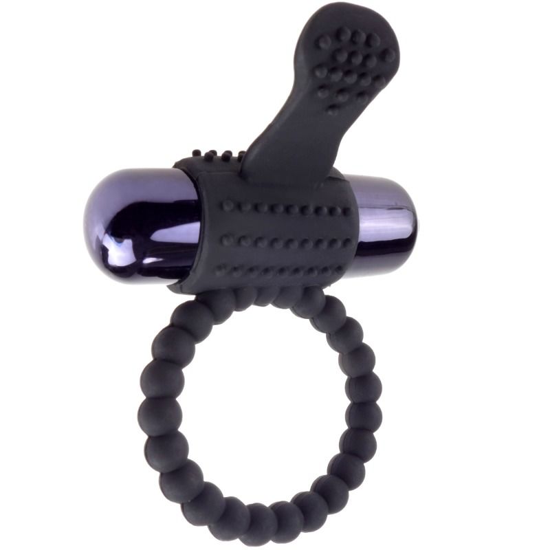 FANTASY C-RINGZ - ANEL VIBRATÓRIO DE SILICONE PRETO FANTASY C-RING