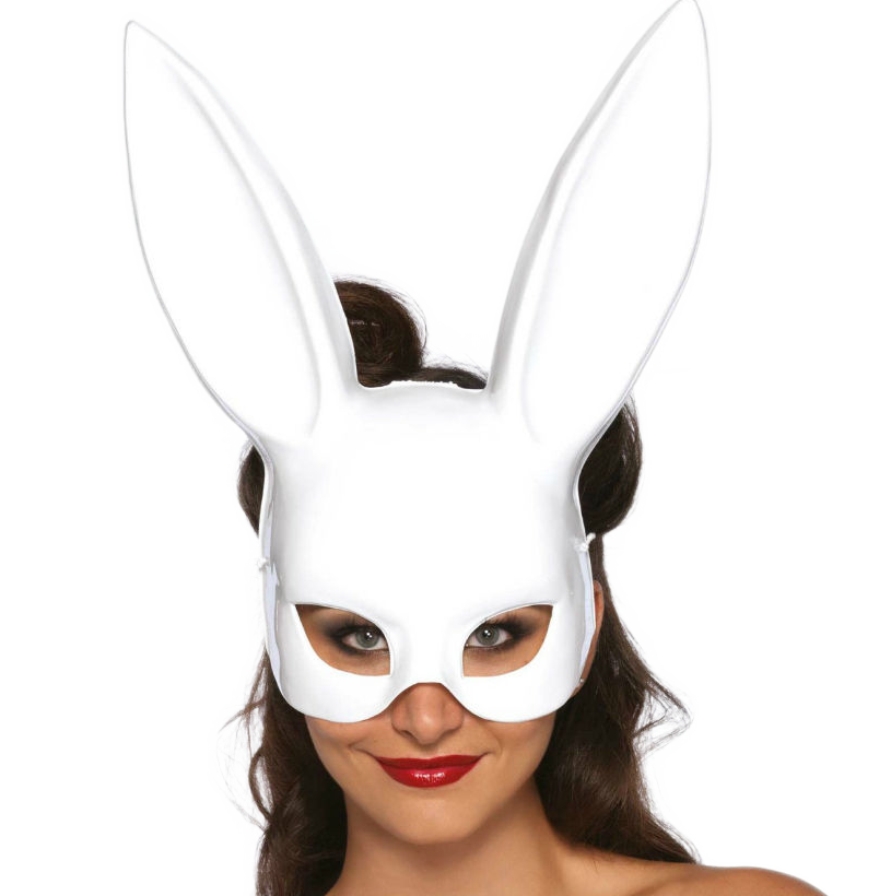 LEG AVENUE - MÁSCARA DE COELHO BRANCA MASQUERADE
