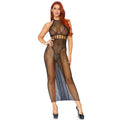 LEG AVENUE - ROBE SANS DOS DOUBLE FILET LISSE