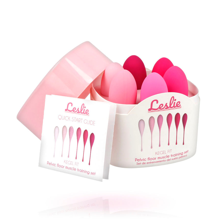 LESLIE - KEGEL FIT CONJUNTO DE TREINO MUSCULAR PÉLVICO 6 PEÇAS