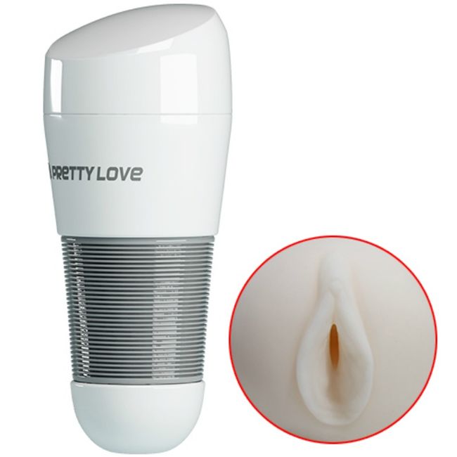 PRETTY LOVE - MASTURBADOR VAGINAL GATINHA BRANCA