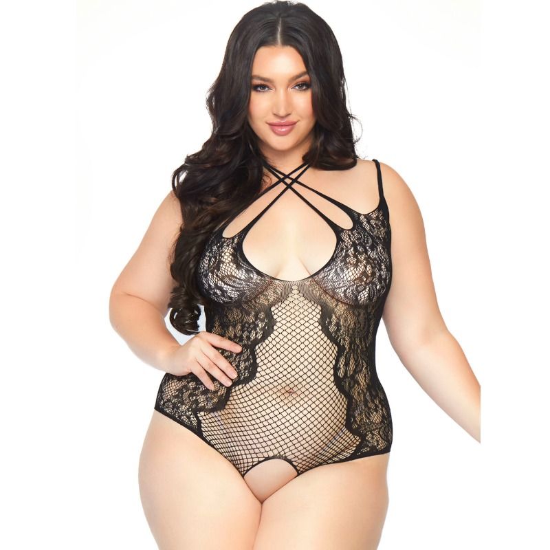 LEG AVENUE - TEDDY SEM ENTREPERNAS 1X-2X